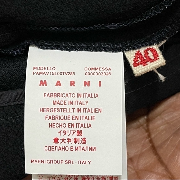 MARNI Made In Italy Black Ladies Viscose Blend Cargo Jogger Pants Size 4… - Picture 8 of 11